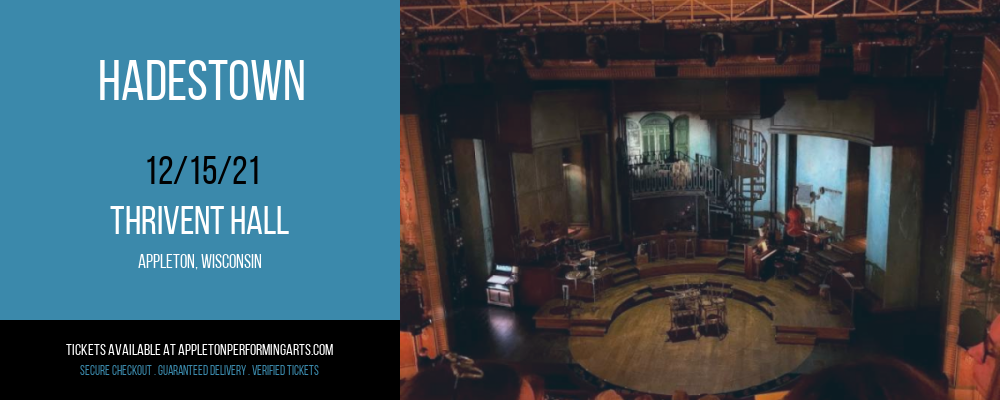 Hadestown at Thrivent Hall tickets Hadestown at Thrivent Hall