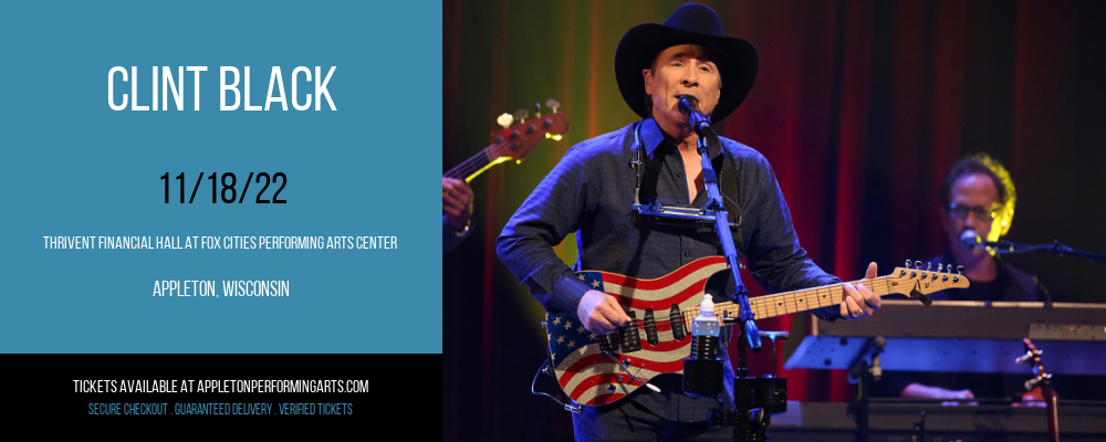 Clint Black at Thrivent Hall tickets Clint Black at Thrivent Hall