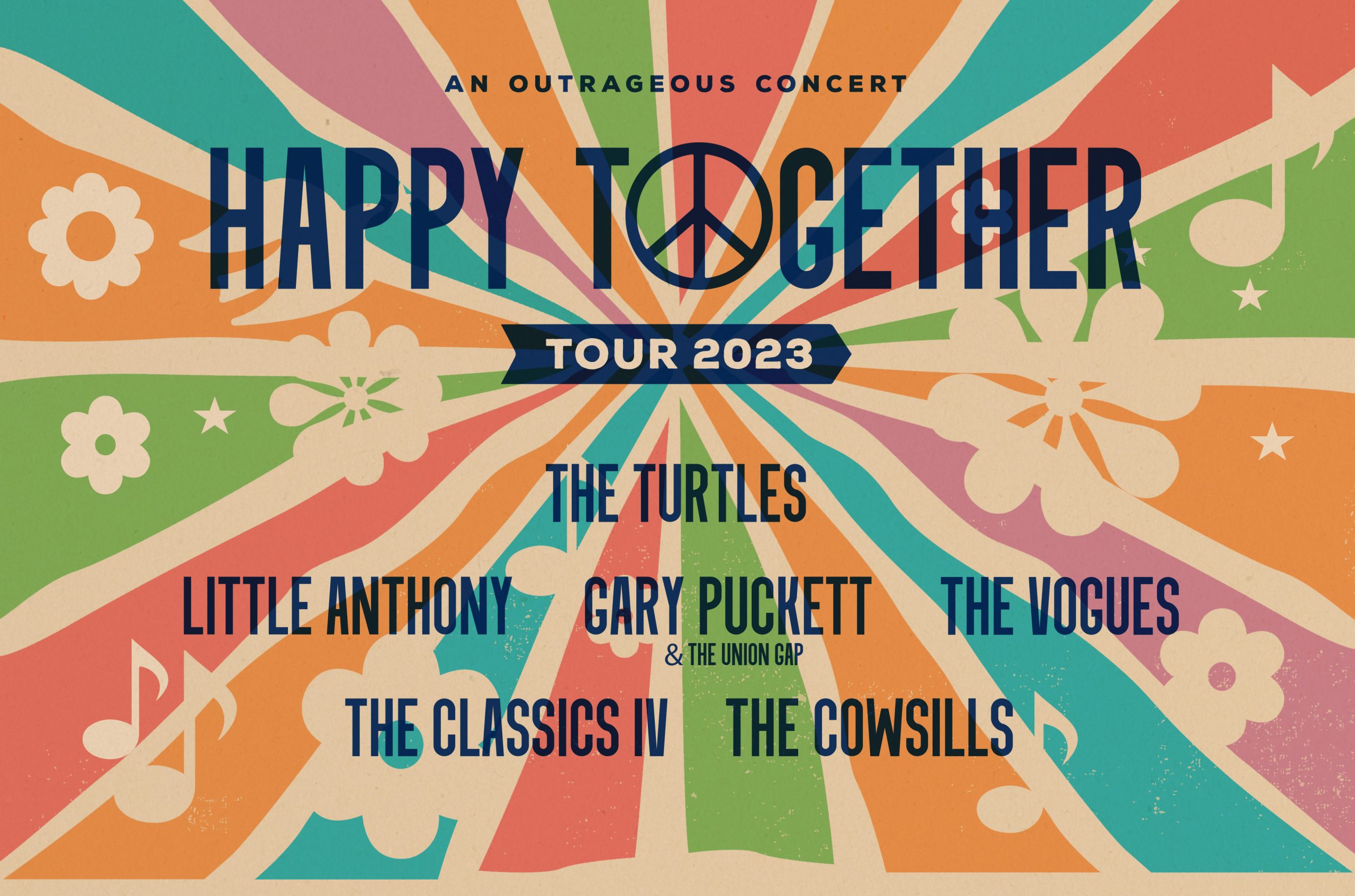 Happy Together Tour: The Turtles, Gary Puckett and The Union Gap, The Association, The Vogues & The Cowsills at Thrivent Hall