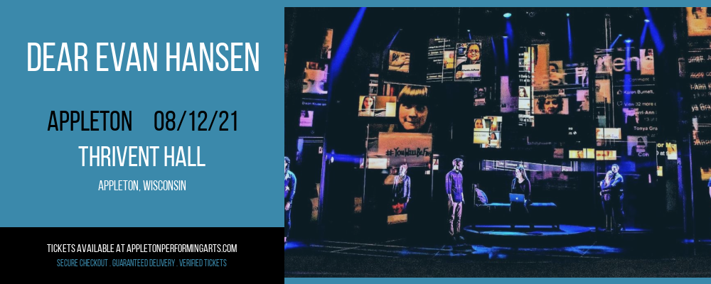 Dear Evan Hansen at Thrivent Hall tickets Dear Evan Hansen at Thrivent Hall