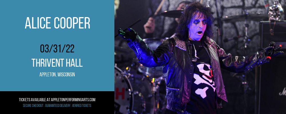 Alice Cooper at Thrivent Hall tickets Alice Cooper at Thrivent Hall