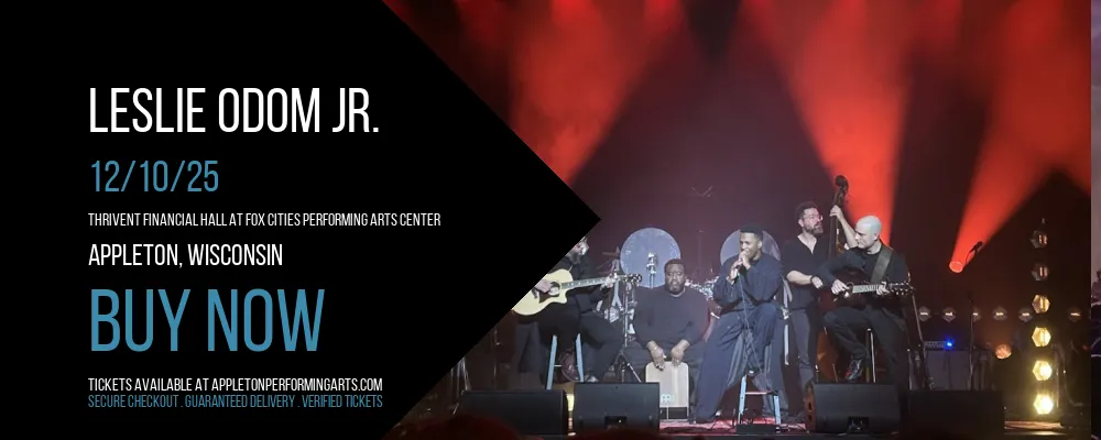 Leslie Odom Jr. at Thrivent Financial Hall At Fox Cities Performing Arts Center