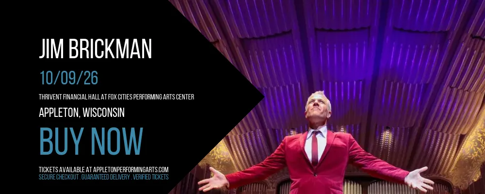 Jim Brickman at Thrivent Financial Hall At Fox Cities Performing Arts Center